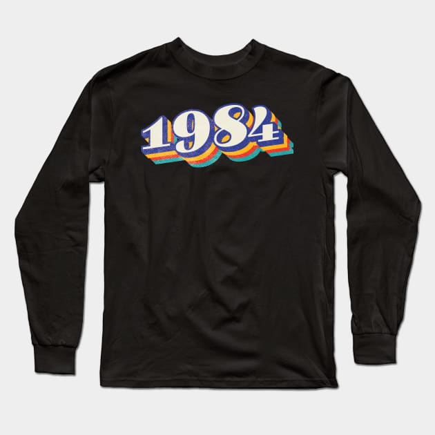1984 Birthday Long Sleeve T-Shirt by Vin Zzep